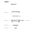 Схема №1 CB500512/3C с изображением Элемент корпуса для гриля Tefal TS-01036980