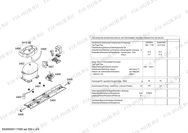 Схема №1 P1KCL3600D с изображением Панель управления для холодильника Bosch 00471203