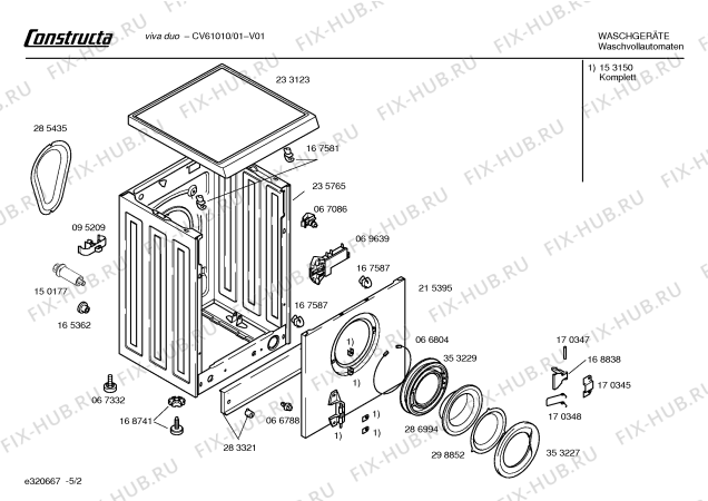 Схема №2 WT100010 с изображением Конденсатор для стиралки Bosch 00058796