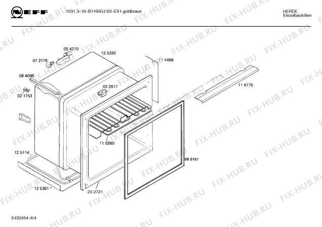 Схема №2 B1160G1 1031315 с изображением Панель для электропечи Bosch 00286416