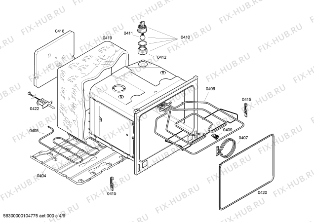 Схема №3 E1972B1 с изображением Кнопка для плиты (духовки) Bosch 00424446