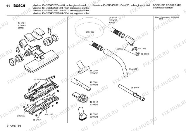 Схема №1 BBS4326CH MAXIMA 43 с изображением Кнопка для мини-пылесоса Bosch 00096711