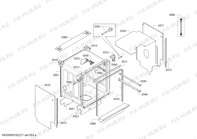 Схема №2 S42P69N0EU с изображением Изоляционная поверхность для посудомойки Bosch 00772667