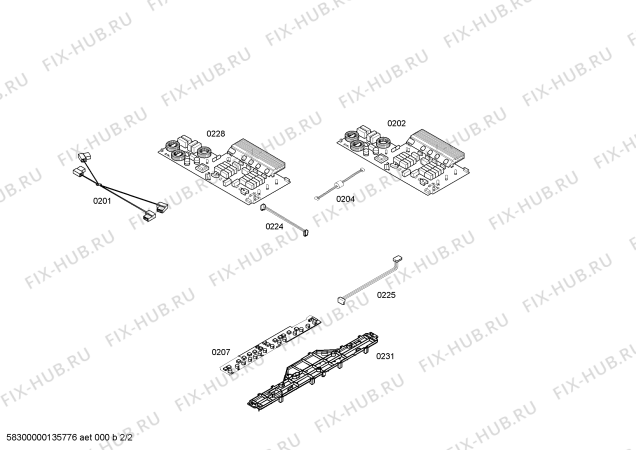 Взрыв-схема плиты (духовки) Siemens EH845TE11E SE.4I.80.BAS.WP.X.Bas - Схема узла 02