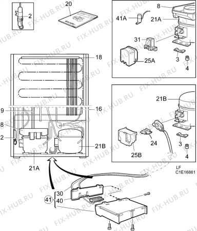 Взрыв-схема холодильника Arthurmartinelux 4043-4KG - Схема узла C10 Cold, users manual