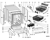 Схема №2 LD87EU (F028473) с изображением Панель управления для электропосудомоечной машины Indesit C00094991