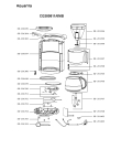 Схема №1 CG380810/6MA с изображением Часть корпуса для электрокофемашины Rowenta SS-201697