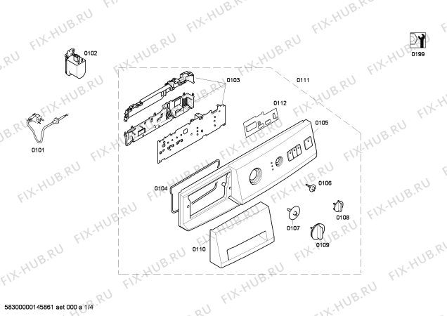 Схема №2 WXB101STI SILVER2005 с изображением Крышка для стиралки Siemens 00219305