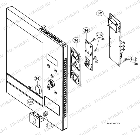 Взрыв-схема микроволновой печи Husqvarna Electrolux QN4136W - Схема узла Section 2