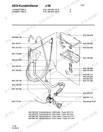Взрыв-схема стиральной машины Aeg LAV7950 SENS. - Схема узла Hydraulic System 272
