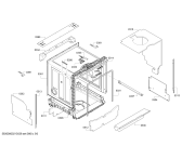 Схема №3 SX636X10IE с изображением Передняя панель для электропосудомоечной машины Siemens 11020622