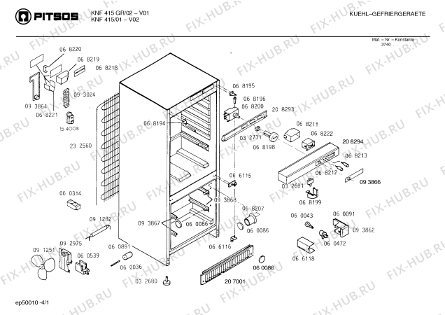 Схема №1 KNF415 с изображением Контейнер для конденсата для холодильника Bosch 00093859
