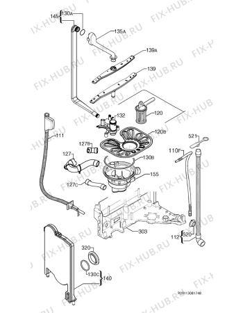 Взрыв-схема посудомоечной машины Progress PI1535X - Схема узла Hydraulic System 272