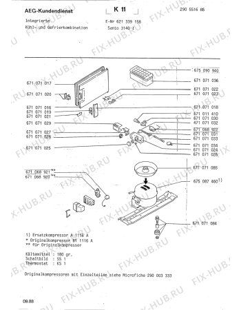 Схема №1 SANTO 3140 I с изображением Другое для холодильника Aeg 8996710710204