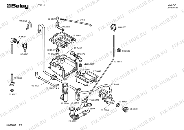 Схема №2 T5626 с изображением Регулятор давления для стиралки Bosch 00036550