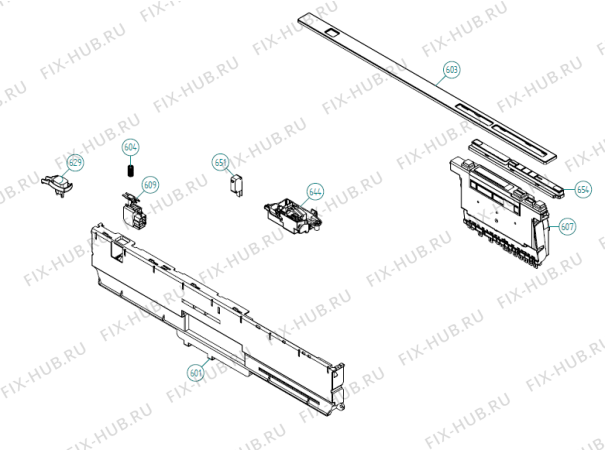 Схема №1 DM740 FI SE   -Titan FI Soft (338904, DW70.3) с изображением Обшивка для посудомоечной машины Gorenje 343451