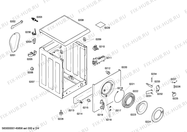 Схема №1 WM20553TI EXTRA500 с изображением Панель управления для стиралки Siemens 00357093