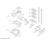 Схема №1 T24IF70NSP с изображением Вставная полка для холодильника Bosch 00702443