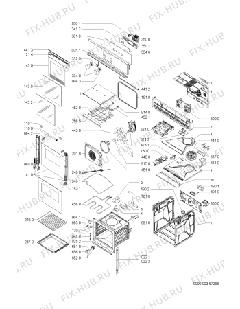 Схема №1 AKZ 220/IX с изображением Обшивка для духового шкафа Whirlpool 481245249763