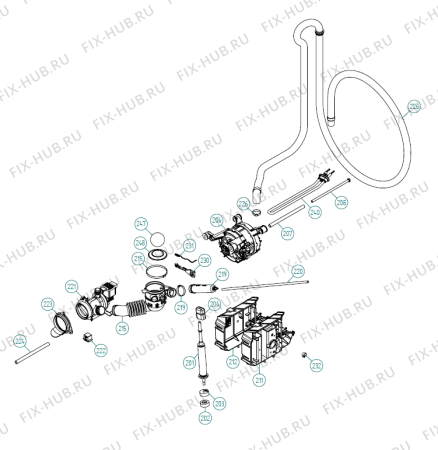 Схема №3 MWA 0718FIB UK   -Titanium (337463, WM60.2) с изображением Обшивка для стиральной машины Gorenje 192300