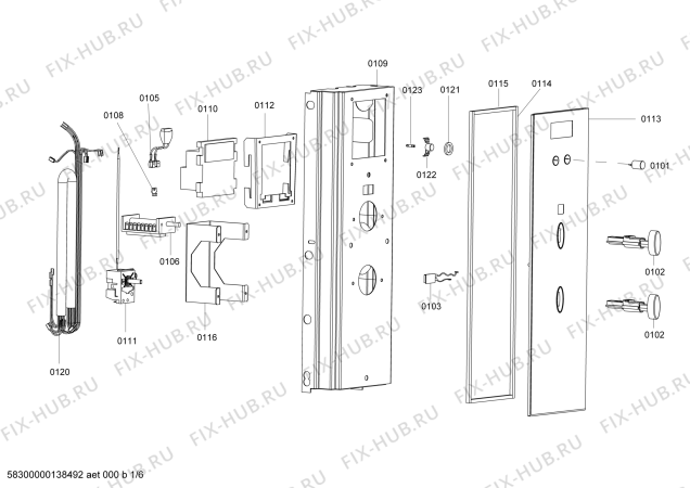 Схема №2 HB90054 с изображением Температурный ограничитель для электропечи Bosch 00616179
