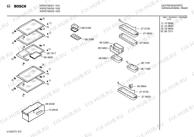 Взрыв-схема холодильника Bosch KSR2700 - Схема узла 02