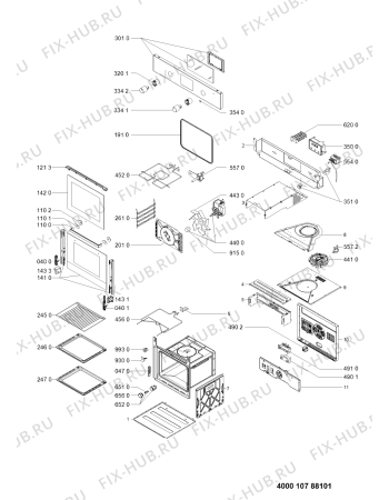 Схема №1 AKP460NB (F094519) с изображением Запчасть для плиты (духовки) Indesit C00523353