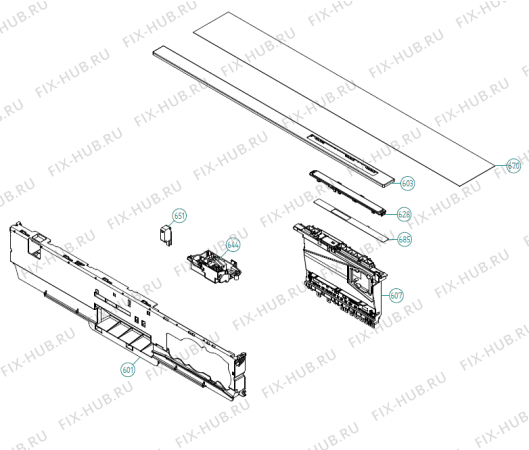 Взрыв-схема посудомоечной машины Asko D5554 XXL SOF FI EU   -Titanium (200022, DW90.2) - Схема узла 06