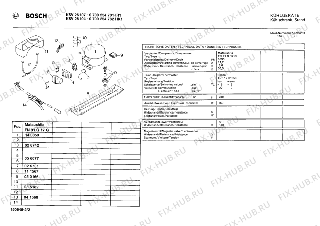 Взрыв-схема холодильника Bosch 0700254781 KSV26107 - Схема узла 02