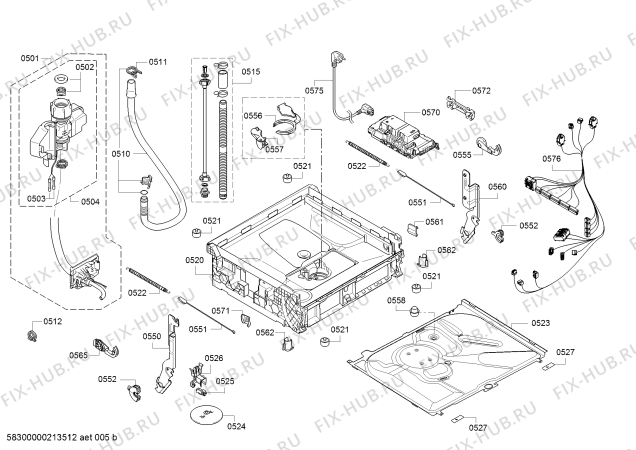 Схема №3 SK76M530AU с изображением Соединительный кабель для посудомойки Bosch 00656984