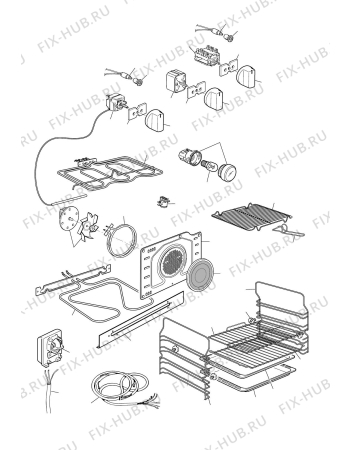 Схема №1 LMFWII с изображением Запчасть для электропечи DELONGHI 47AF601GG