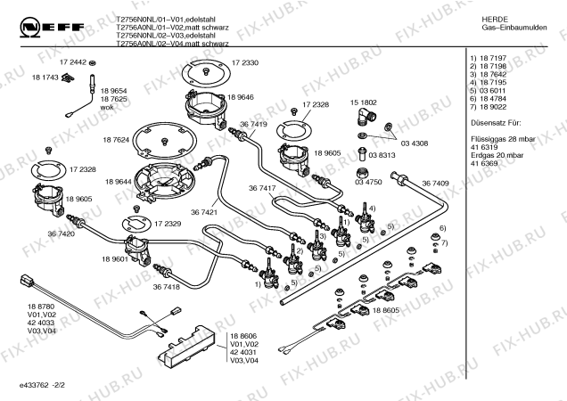 Схема №2 T2756A0NL Neff с изображением Инструкция по эксплуатации для духового шкафа Bosch 00582421