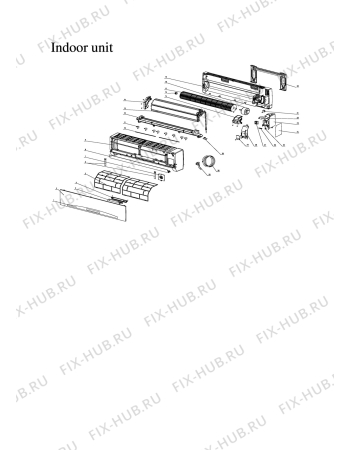 Взрыв-схема кондиционера Beko BEKO BJA090/BJA091 (8944863200) - BJA090-091