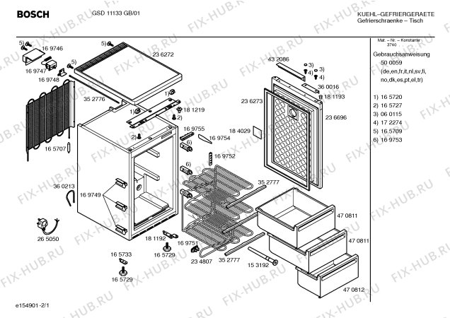 Схема №1 GSD11133GB с изображением Емкость для заморозки для холодильника Bosch 00470812