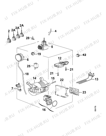 Взрыв-схема стиральной машины Elektro Helios TT1168 - Схема узла Electrical equipment