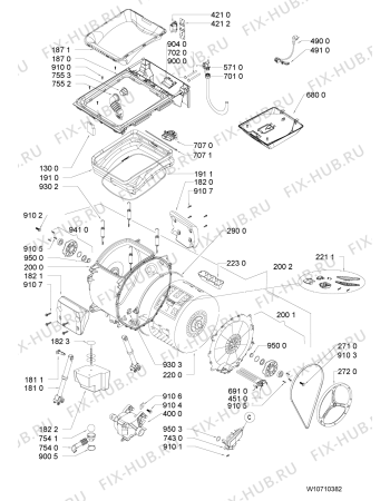 Схема №1 AWE 2215 с изображением Микромодуль для стиралки Whirlpool 481010593821