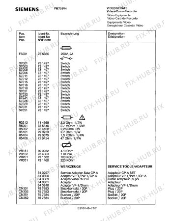 Взрыв-схема телевизора Siemens FM703V4 - Схема узла 08