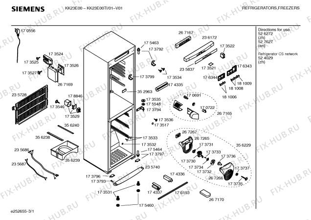 Схема №2 KK22E00TI с изображением Корзина для холодильной камеры Siemens 00235680