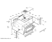 Схема №3 3HF545X с изображением Крышка для духового шкафа Bosch 00477628