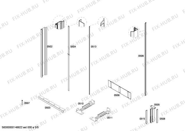 Схема №2 CIW24MIIL1 KWT 1611 VI с изображением Крепеж для холодильника Bosch 00246382