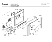 Схема №2 CG330J2 с изображением Передняя панель для посудомойки Bosch 00352364