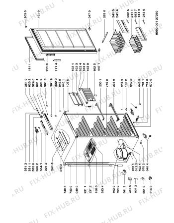 Схема №1 071/633 с изображением Дверь для холодильной камеры Whirlpool 481231028055