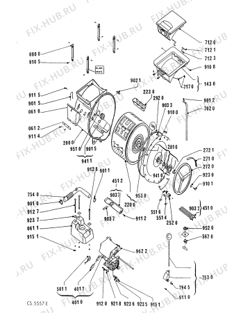 Схема №1 AWG 696 WP с изображением Клавиша для стиралки Whirlpool 481941258468