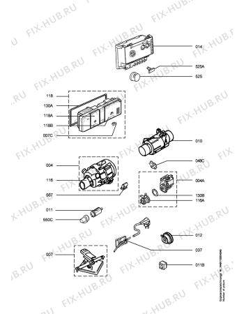 Взрыв-схема посудомоечной машины Husqvarna Electrolux QB5022 - Схема узла Electrical equipment 268