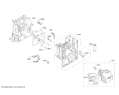 Схема №1 TES65539RU VeroAroma 500 с изображением Передняя часть корпуса для электрокофемашины Bosch 11004187