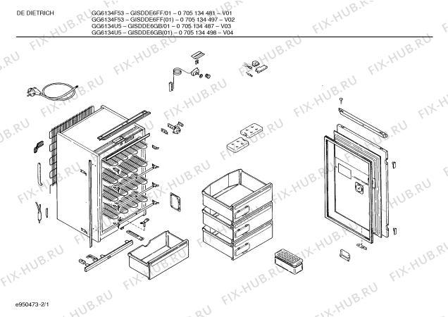 Схема №1 GILBLF1EE 3GI993B с изображением Планка для холодильной камеры Bosch 00290603