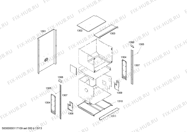 Схема №2 MT27BB Trim Kit с изображением Рамка для плиты (духовки) Bosch 00368497