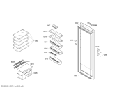 Схема №1 4FC14B10 с изображением Дверь для холодильной камеры Bosch 00245623