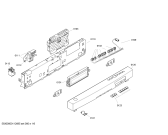 Схема №1 SGU59T02SK с изображением Передняя панель для посудомоечной машины Bosch 00449490