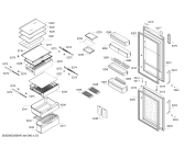 Схема №1 KGN57PI20U с изображением Дверь для холодильника Bosch 00718328